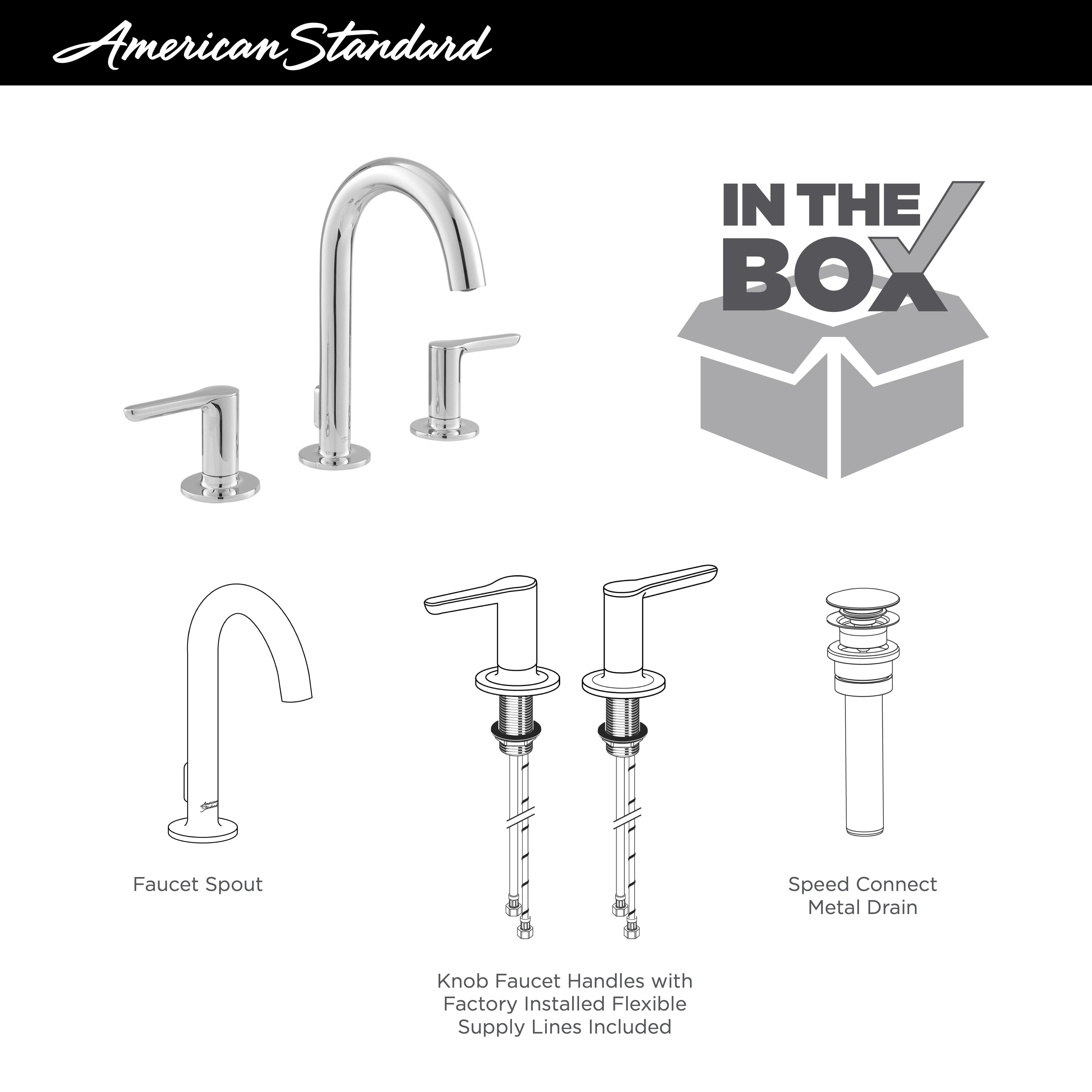 Studio S 8 Inch Widespread 2 Handle Bathroom Faucet 12 gpm 45 L min With Lever Handles BRUSHED NICKEL